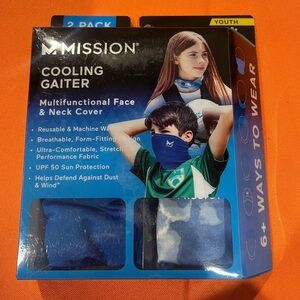 6/$25 Mission Kids Blue gaiters